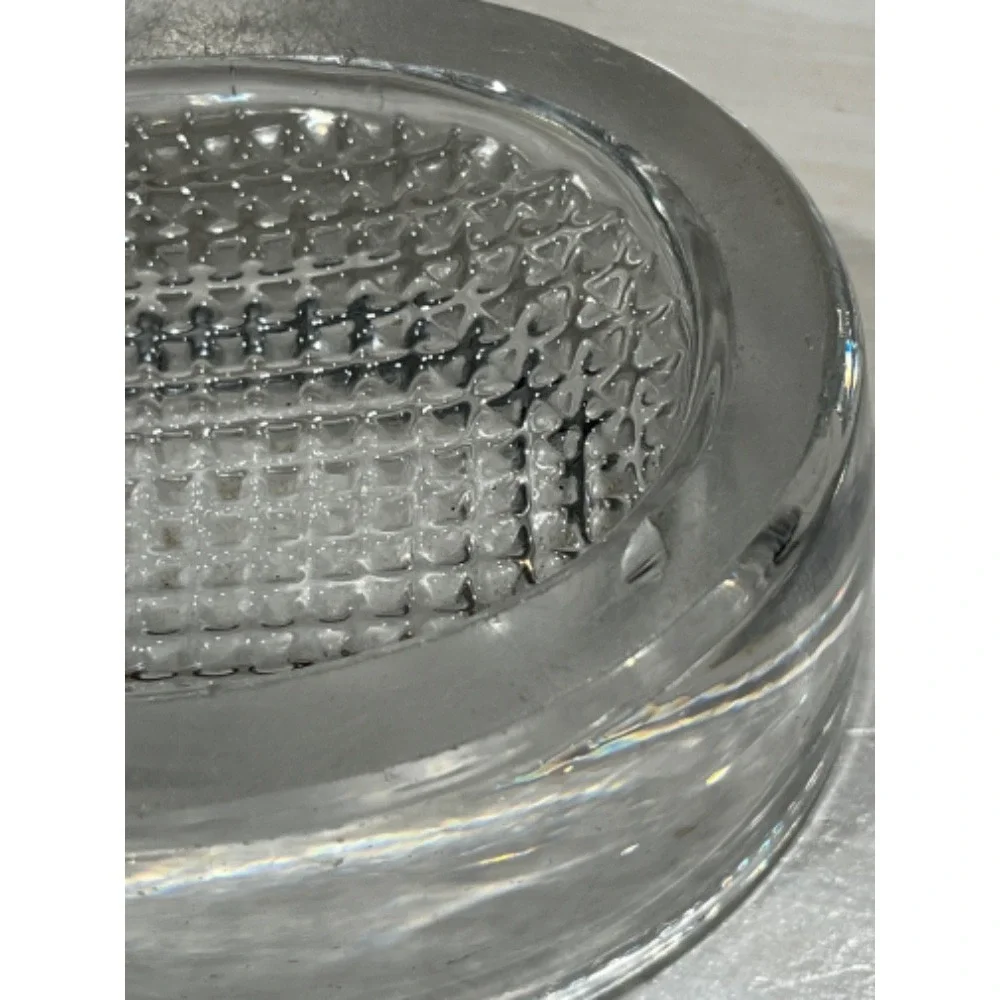Clear Glass master Salt Cellar Open Top Round Shape Kitchen Decor 3.5